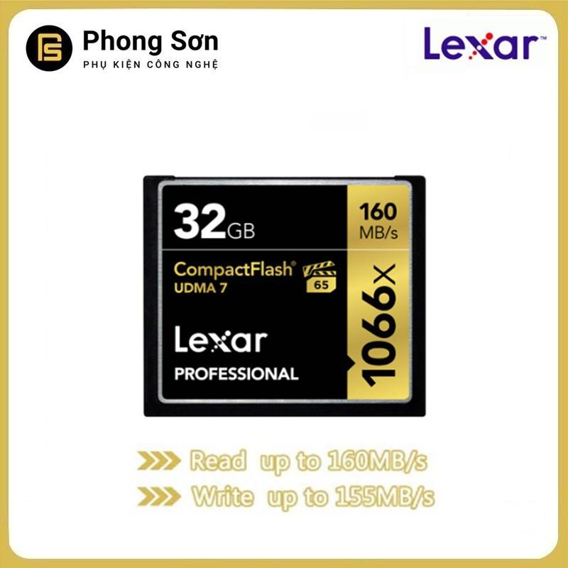 Thẻ nhớ CF Lexar 32GB Pro 1066X 160MB/s - Hàng Chính Hãng