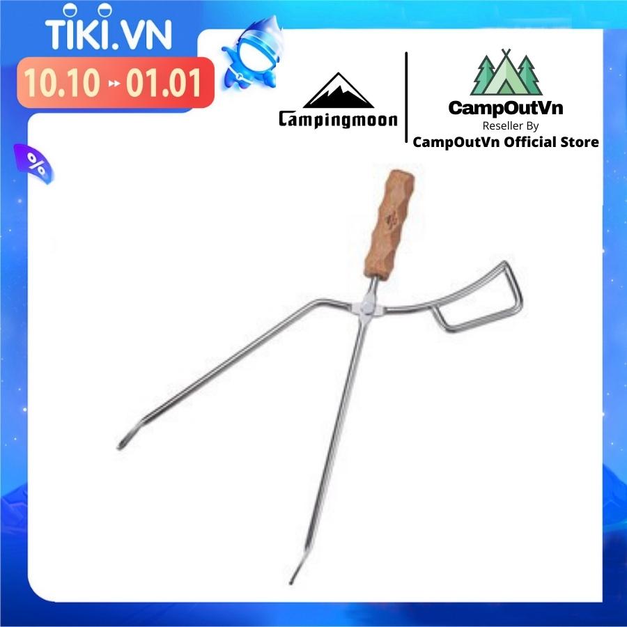 Đồ cắm trại Kẹp gắp Campingmoon MS-42 thép không rỉ nhỏ gọn tiện lợi du lịch dã ngoại A312