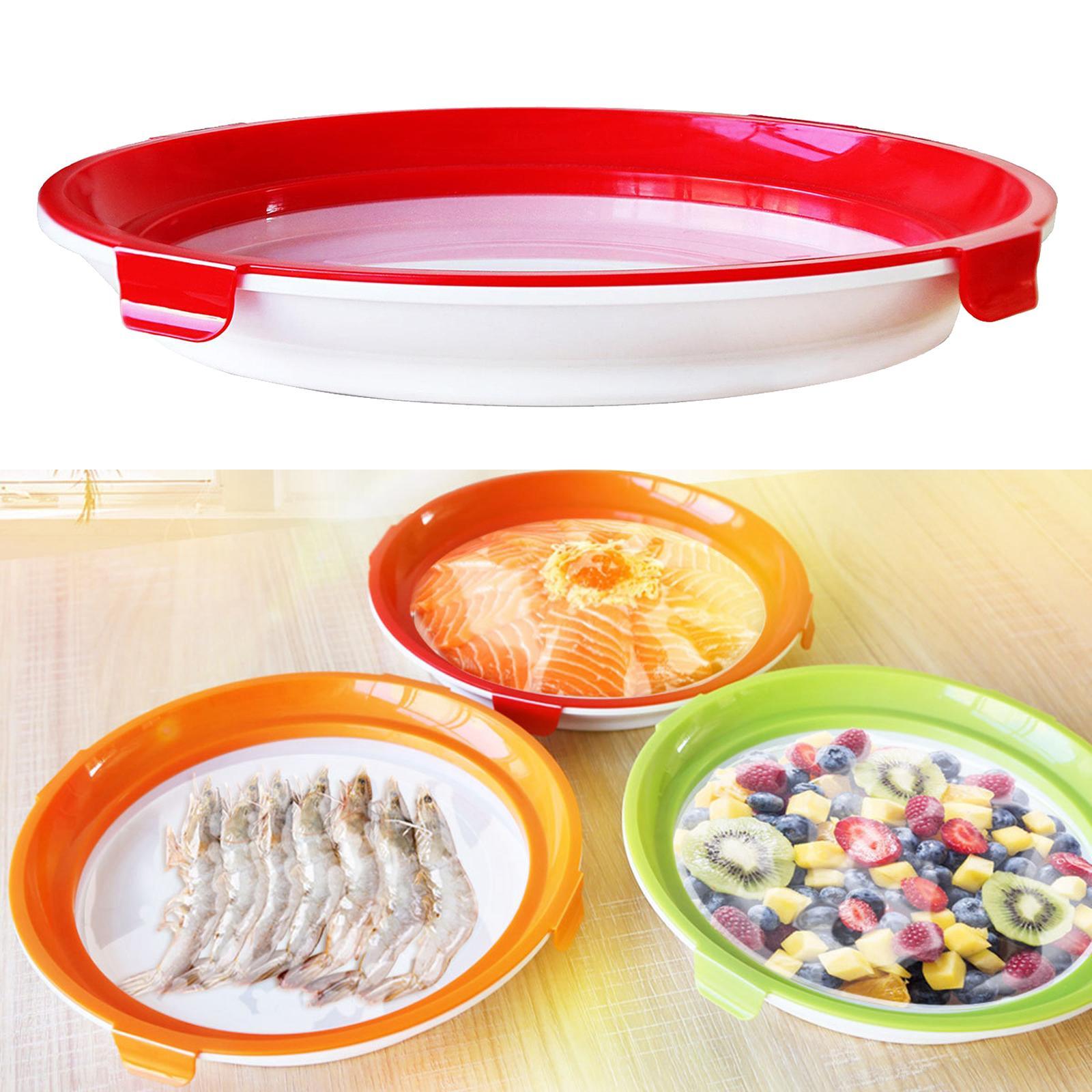 Food Preservation  Tray Food Tray Stackable  Red Update