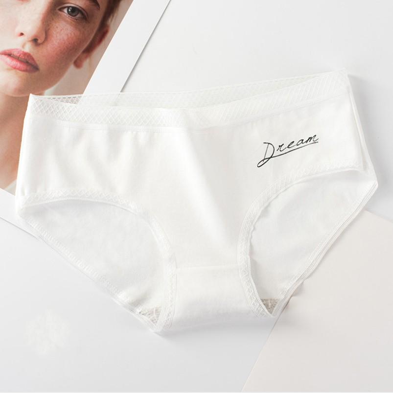 Quần lót cotton màu trơn thời trang cho nữ