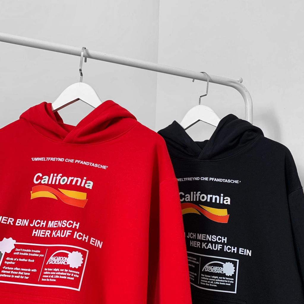 Áo Hoodie JL Oversize California, JACKLANE, Áo nỉ chui đầu unisex Jack Lane