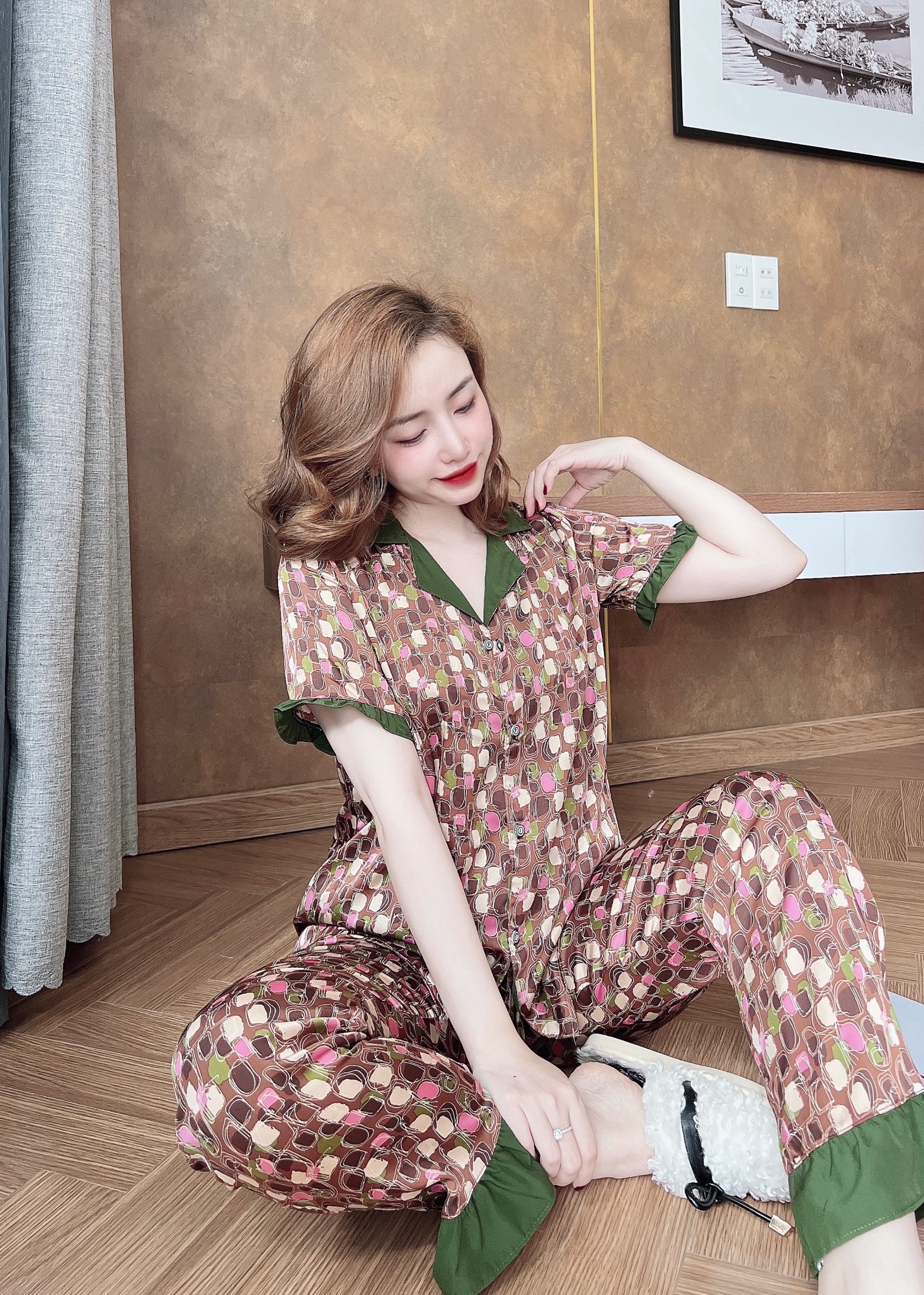 BỘ MẶC NHÀ NỮ QUẦN DÀI TAY NGẮN SIÊU MÁT SIÊU BỀN GIÁ RẺ