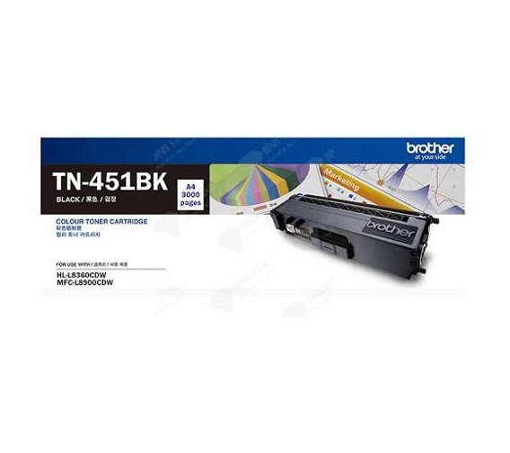 Mực In Laser Brother TN-451BK Đen, Sử Dụng Cho Máy Brother HL-L8260CDN, HL-L8360CDW, MFC-L8690CDW, MFC-L8900CDW - Hàng Chính Hãng