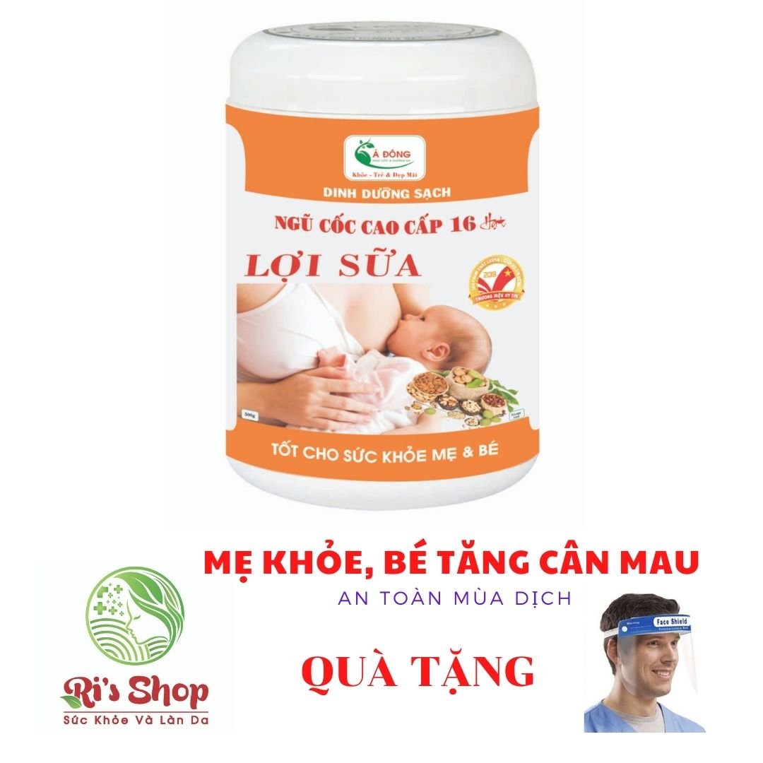 BỘT LỢI SỮA - NGŨ CỐC CAO CẤP Á ĐÔNG 500GRAM (MẪU MỚI) - TẶNG KÈM QUÀ TẶNG KÍNH CHE MẶT CHỐNG GIỌT BẮN BẢO VỆ NGĂN VIRUT LÂY LAN