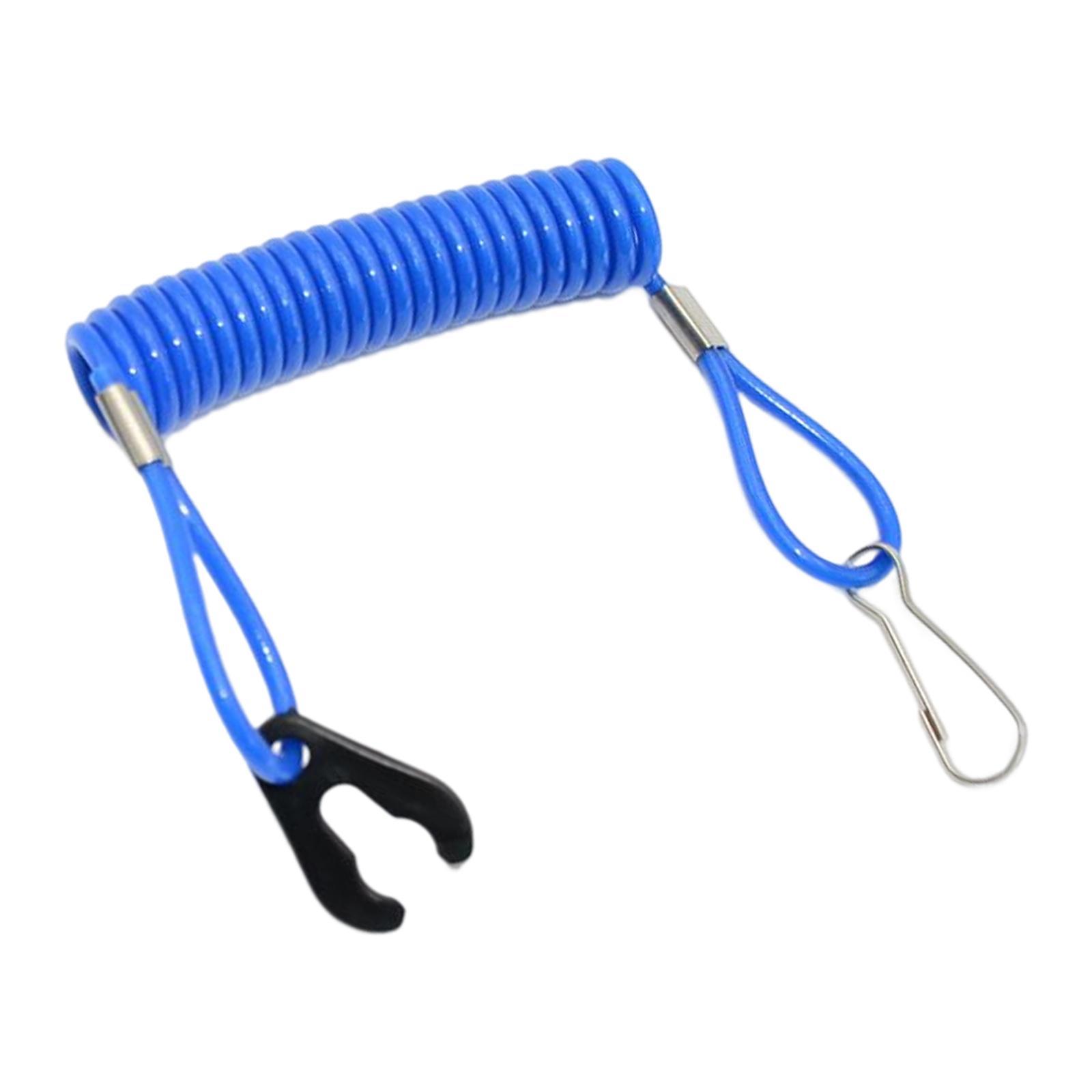Boat Engine Motor Kill Stop Clip Hook blue