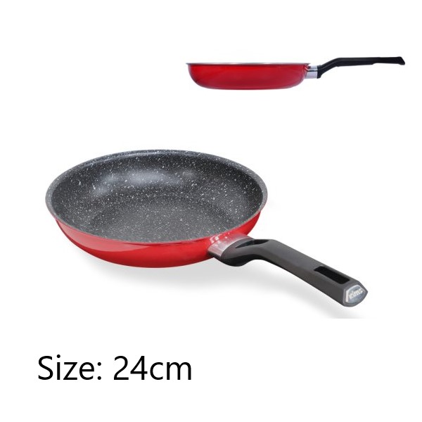 Chảo Easy Seoulcook 24 cm đáy từ chống dính vân đá cao cấp Hàn Quốc, dùng được tất cả các loại bếp / Induction