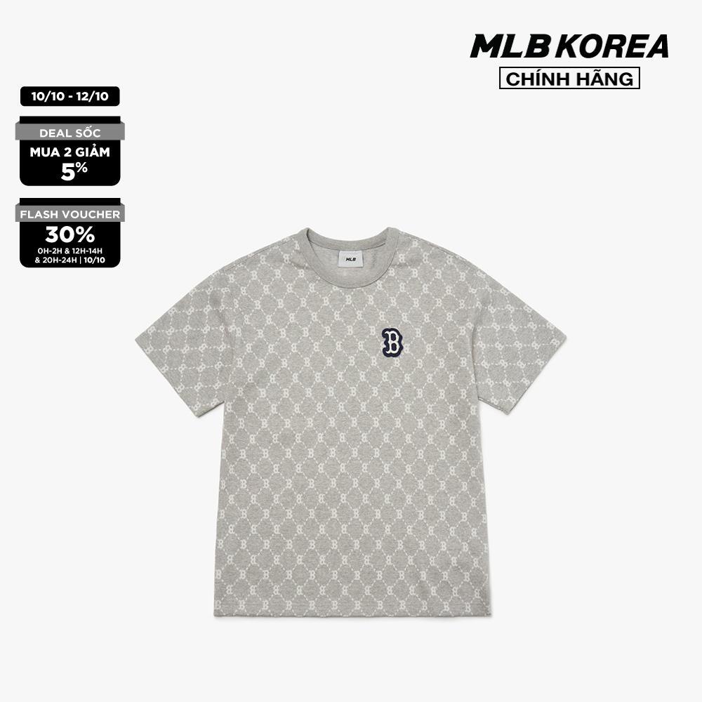 MLB - Áo thun phom suông ngắn tay Diamond Monogram 3ATSM3023