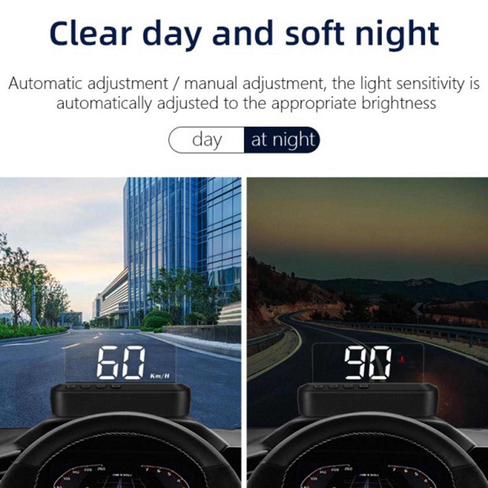 Digital Car GPS Head up Display Speedometer HUD Kmh/MPH Overspeed Warning Safe Driving