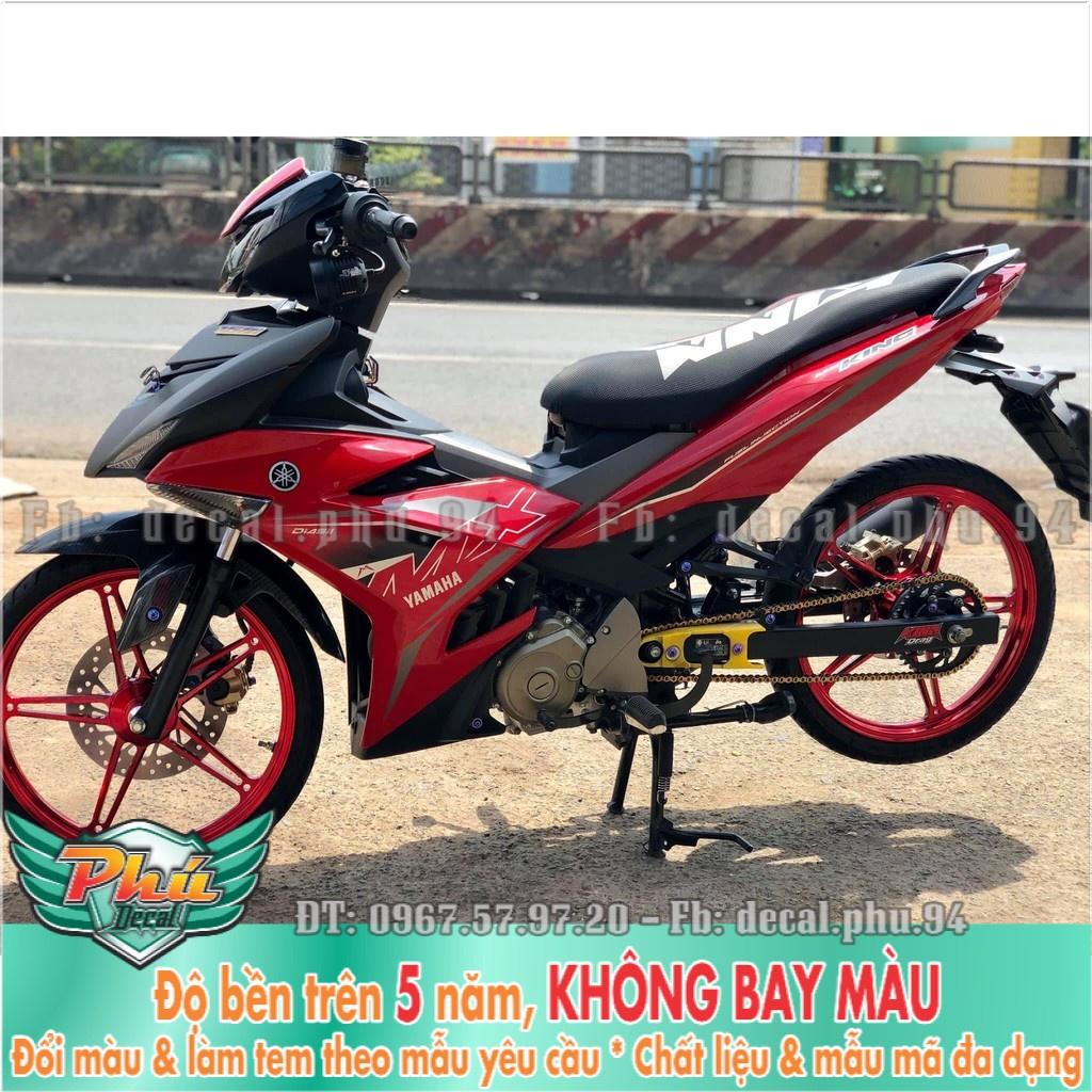Tem rời Exciter 150 Mx đỏ đen giả zin -1