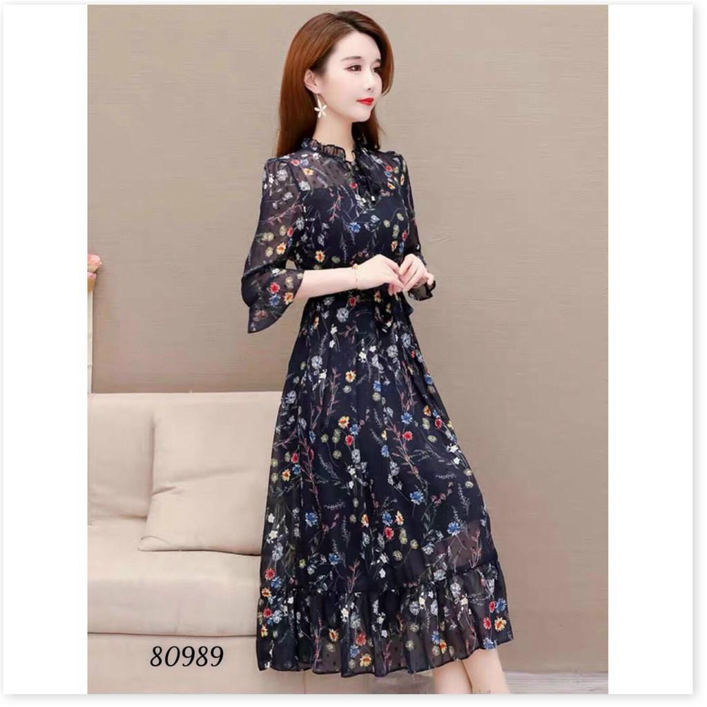 ĐẦM LỤA HOA NỮ CỰC HOT SANG TRỌNG CHO CÁC NÀNG THỜI TRANG NEMO36 STORE