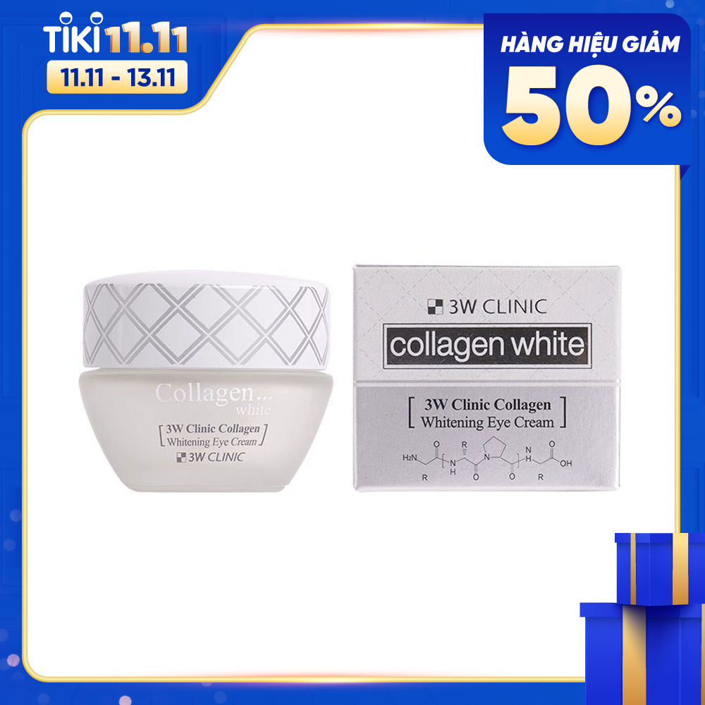 Kem Dưỡng Da Vùng Mắt 3W Clinic Collagen Whitening Eye Cream (35ml)