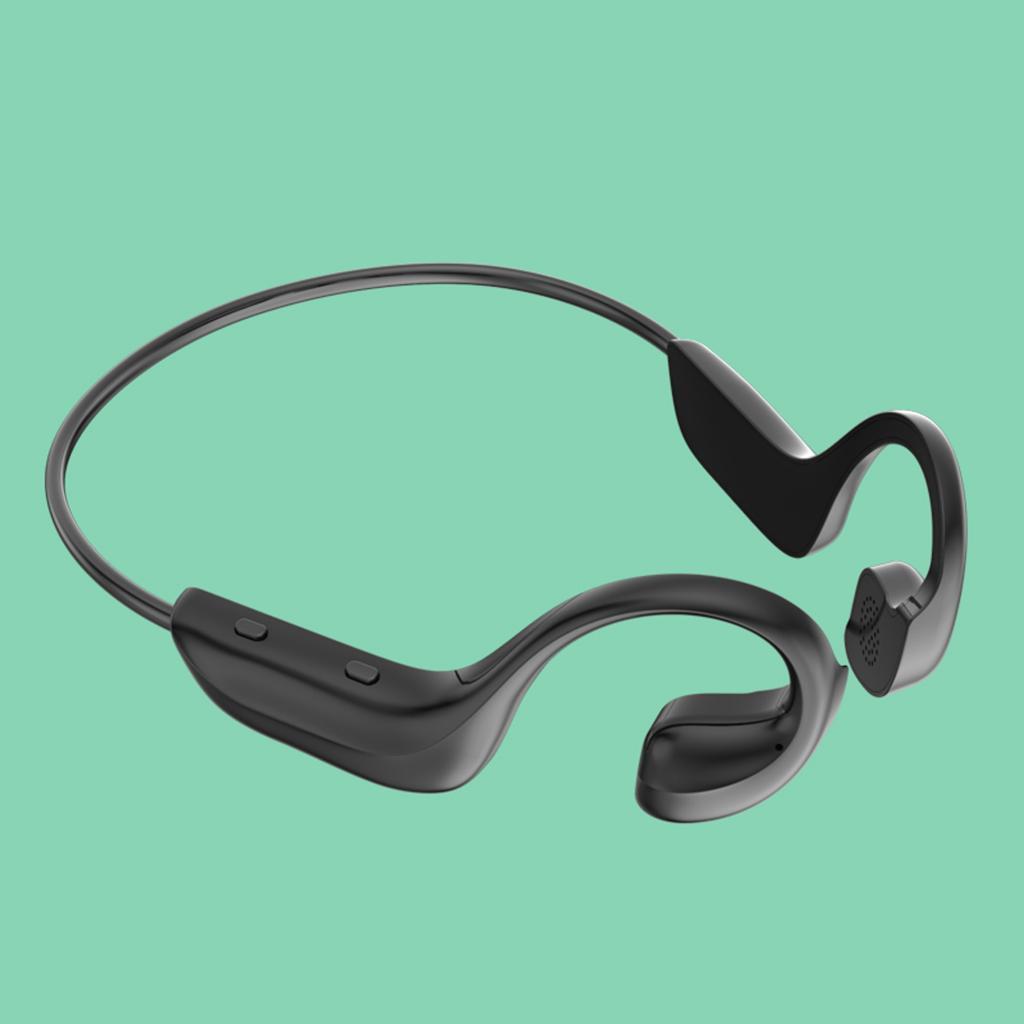 2x Bone Conduction Headphones Waterproof Sports Running Earphone Microphone New