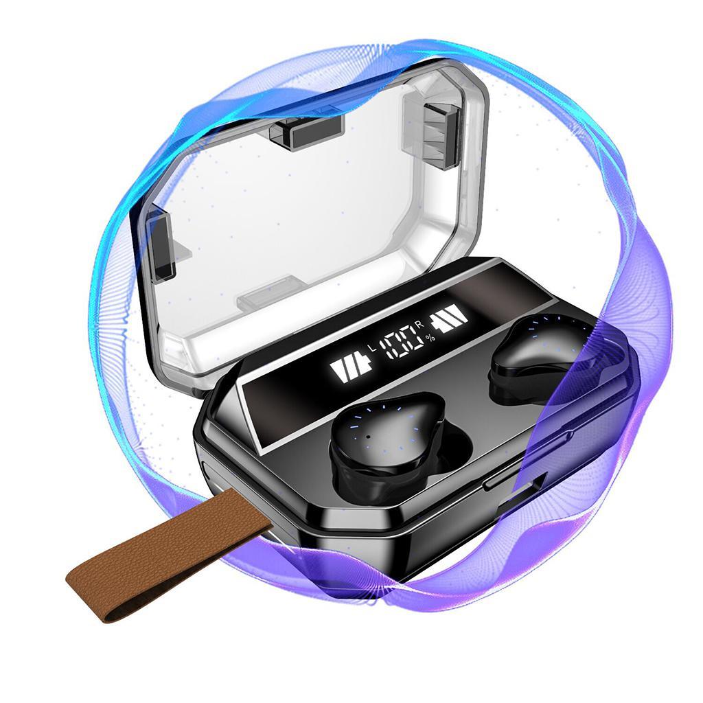 Wireless Bluetooth5.0 Earphone Sports Stereo Earbud W/ Charger Case