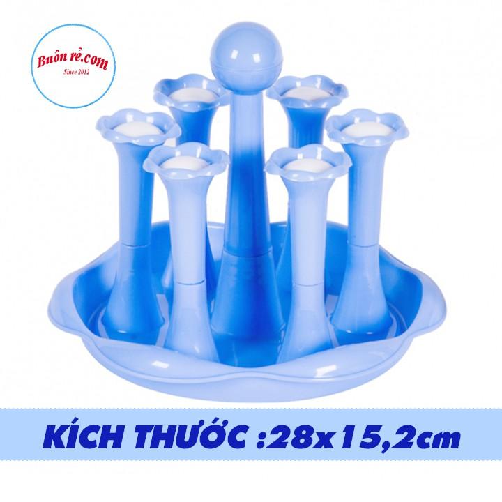 Khay úp cốc, ly hình hoa mai Việt Nhật - Giá để cốc cao cấp Việt Nhật Br01415