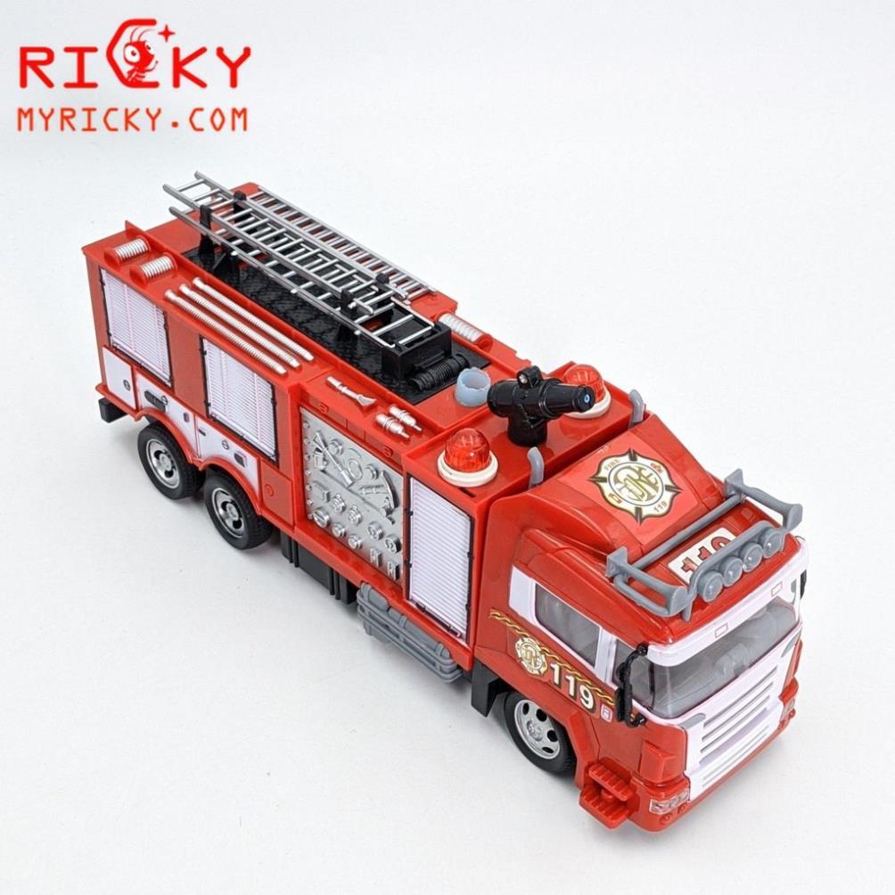 Xe Cứu Hỏa điều Khiển - Bắn Nước - đèn Nhạc