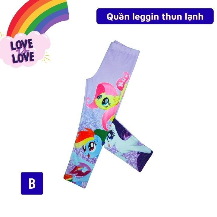 Quần leggin bé gái xinh đẹp hình Elsa - Pony từ 11-45kg - chất liệu cotton thun lạnh