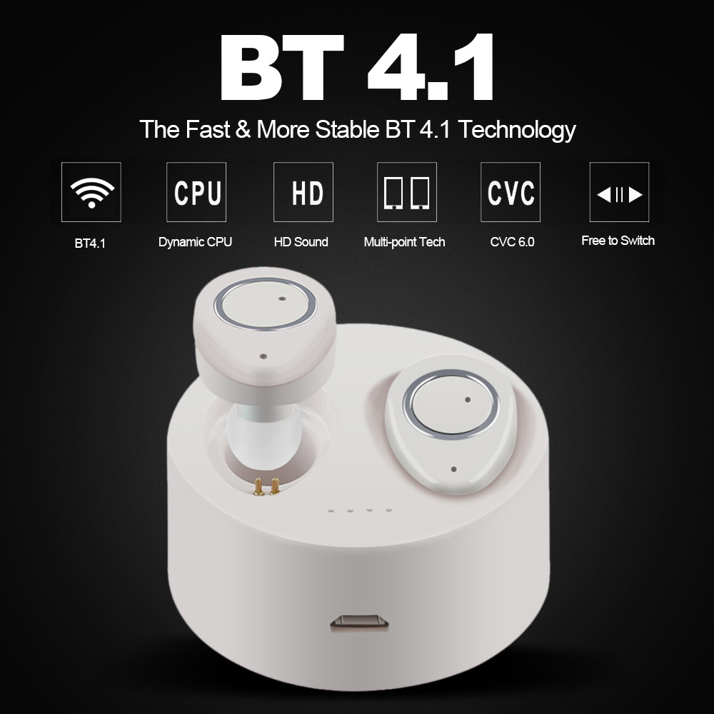 Tai Nghe Nhét Tai Bluetooth TWS-F1 Không Dây Âm Thanh Nổi Kết Nối Đa Điểm