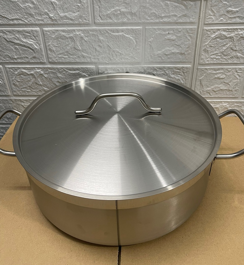 Nồi Inox 2 Quai Cao Cấp 3 Đáy _ Dung Tích: 7.4Lít _