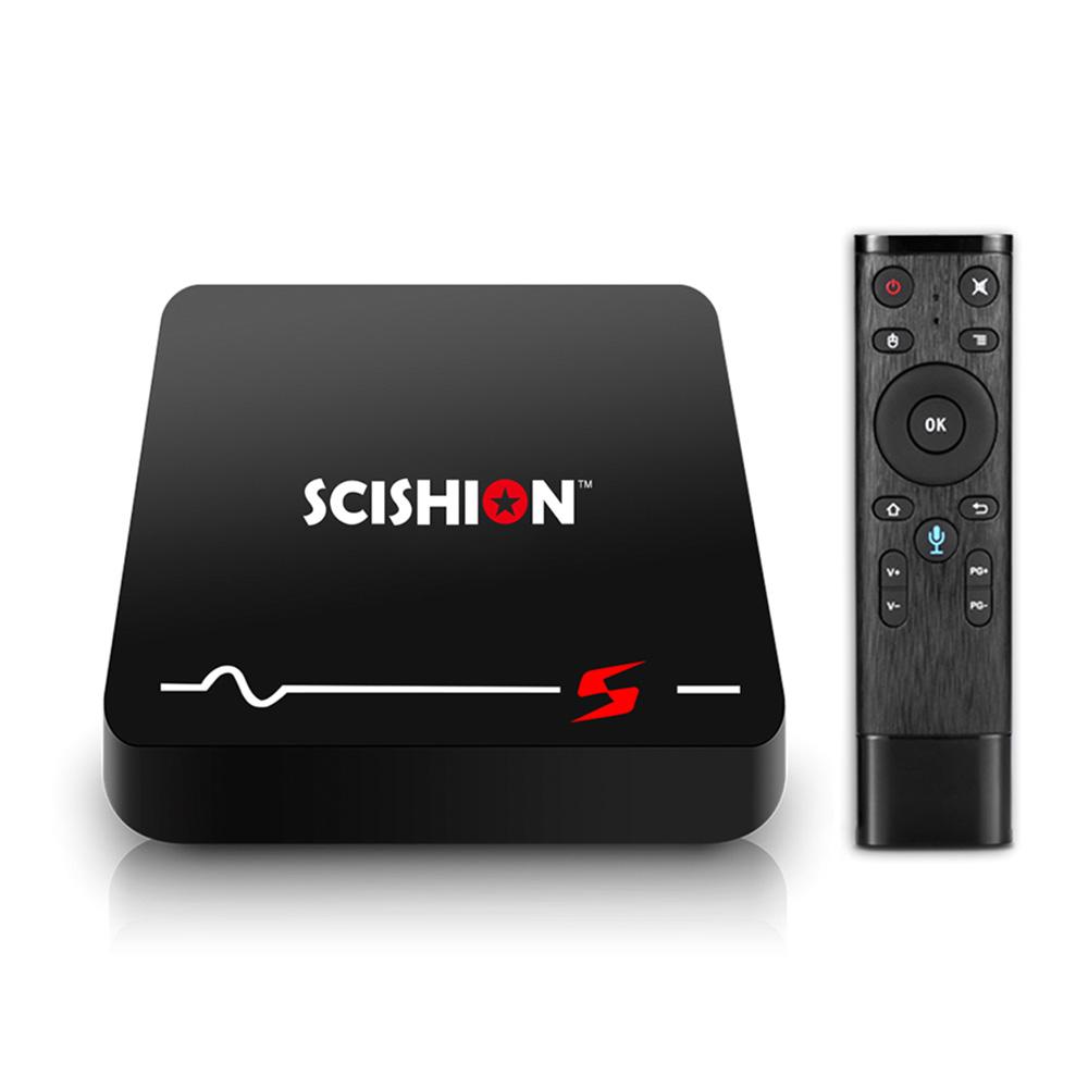 TV Box thông minh SCISHION S Smart Android 8.1, RK3229 Quad-core hỗ trợ Tìm kiếm bằng giọng nói 4K UHD H.265 VP9