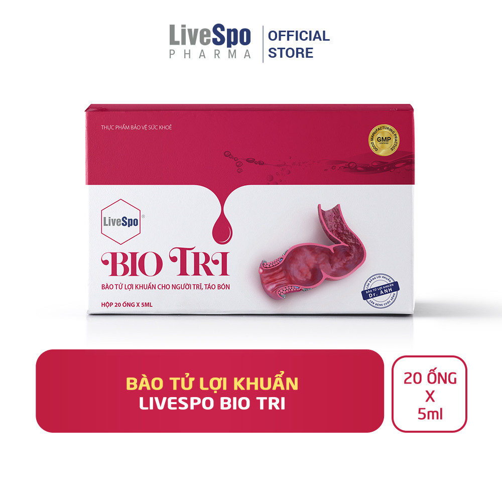 Livespo Biotri ngăn ngừa giảm vùng tổn thương búi trĩ