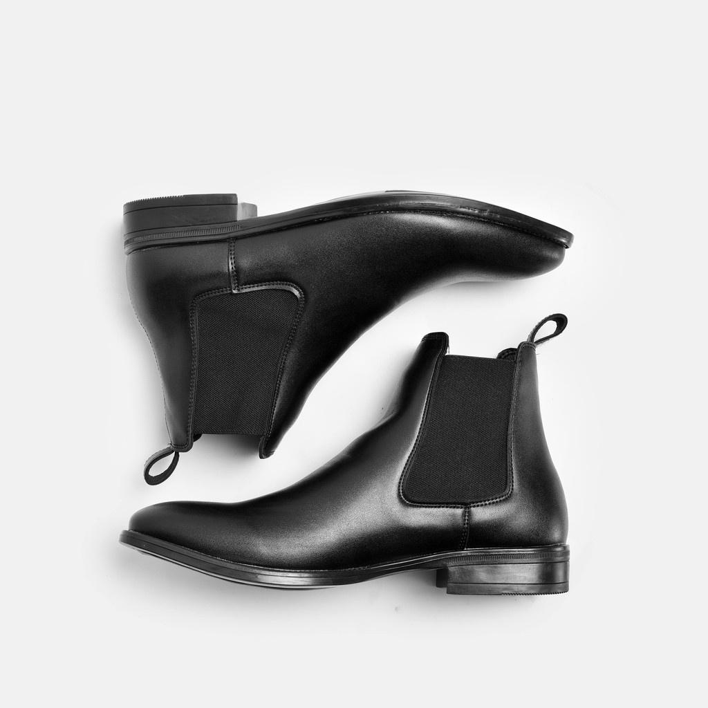 Giày Boot Nam - Chelsea Boots cổ thấp đế cao su phong cách cá tính Kiểu dáng Thanh lịch - giày cao cổ nam