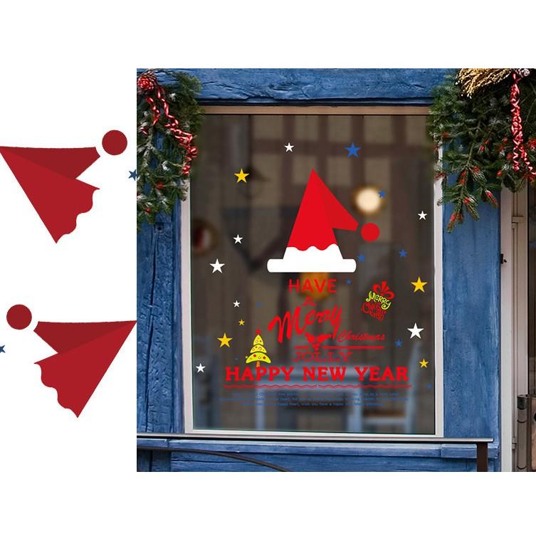 Decal trang trí noel Merry Chrismast and Happy New Year