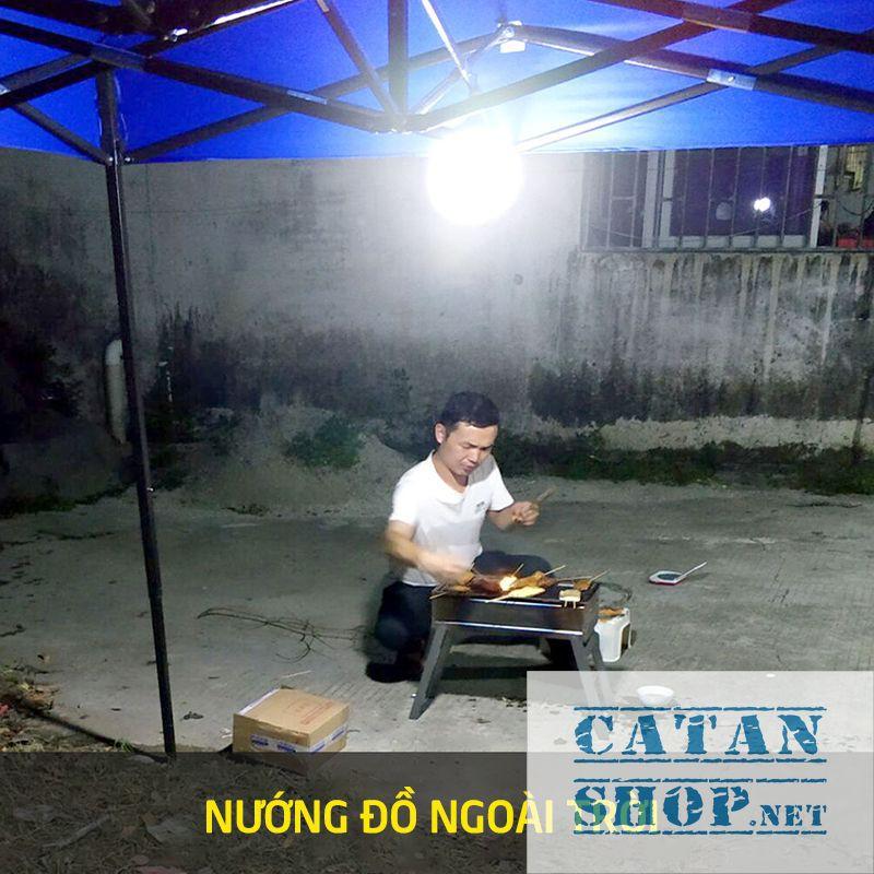 Bóng đèn LED sạc tích điện, đèn led sạc pin ánh sáng trắng, có móc treo kèm theo, chống thấm nước, công suất 20W HL146