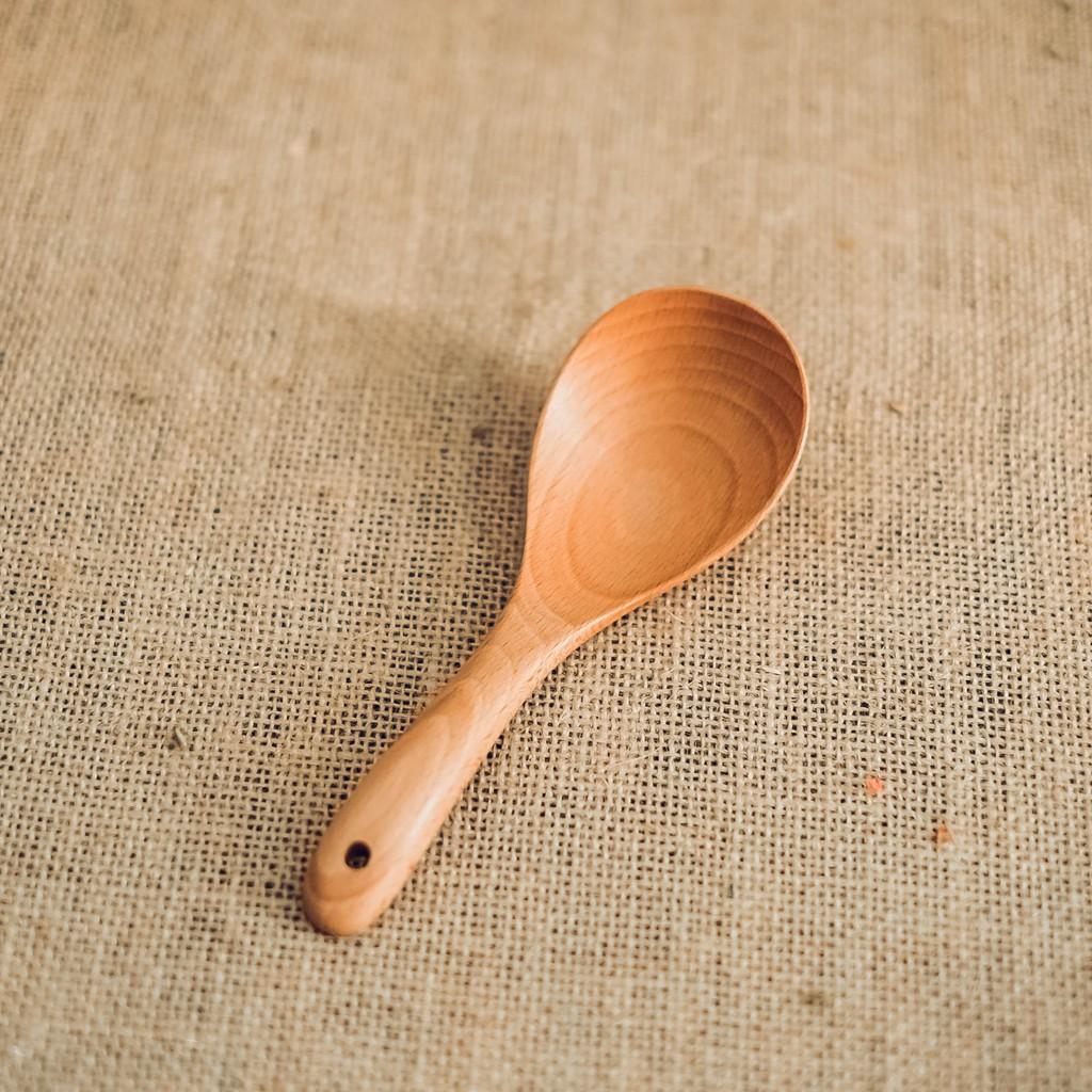 Vá cơm gỗ beech - Wooden rice spoon