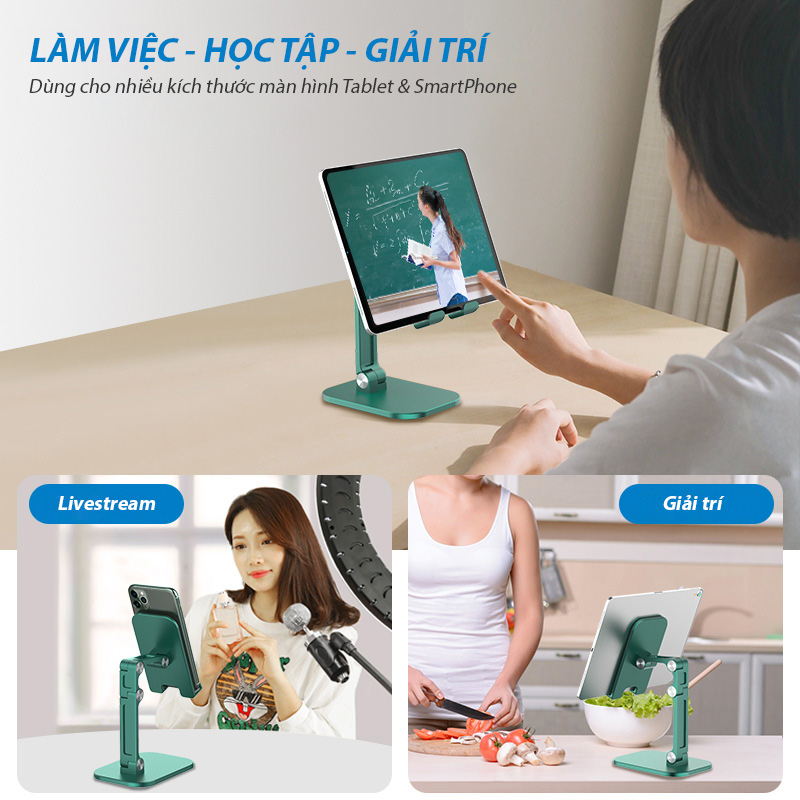 Hình ảnh Giá Đỡ Điện Thoại, Máy Tính Bảng Selfiecom K10 Dành cho các dòng máy từ 4~13 inch, Với thiết kế gấp gọn đa năng - Hàng Nhập Khẩu