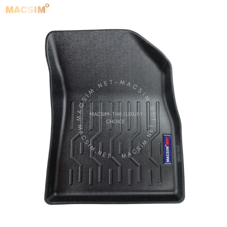 Thảm lót sàn xe ô tô Hyundai Creta 2022 Nhãn hiệu Macsim chất liệu nhựa TPV cao cấp màu đen