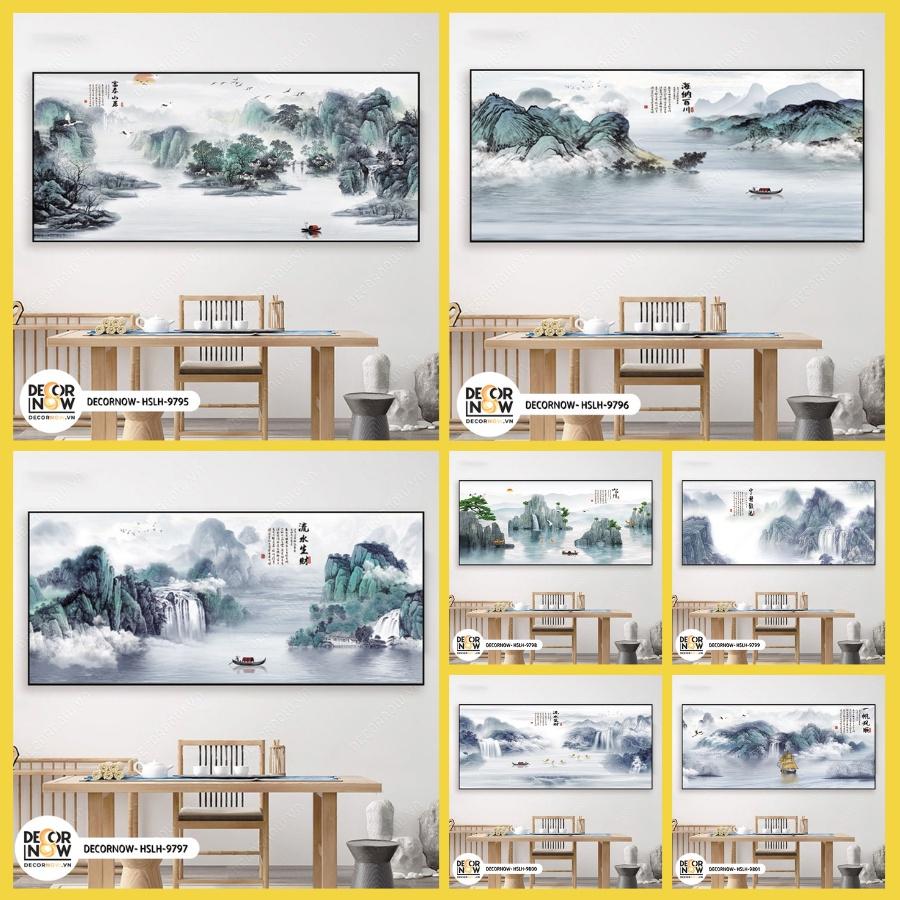 Tranh Treo Tường Phong Cảnh CANVAS Có Khung DECORNOW, 1 Bức Decor Trang trí Phòng Khách Phòng Ngủ Spa Nhiều Mẫu DCN-42