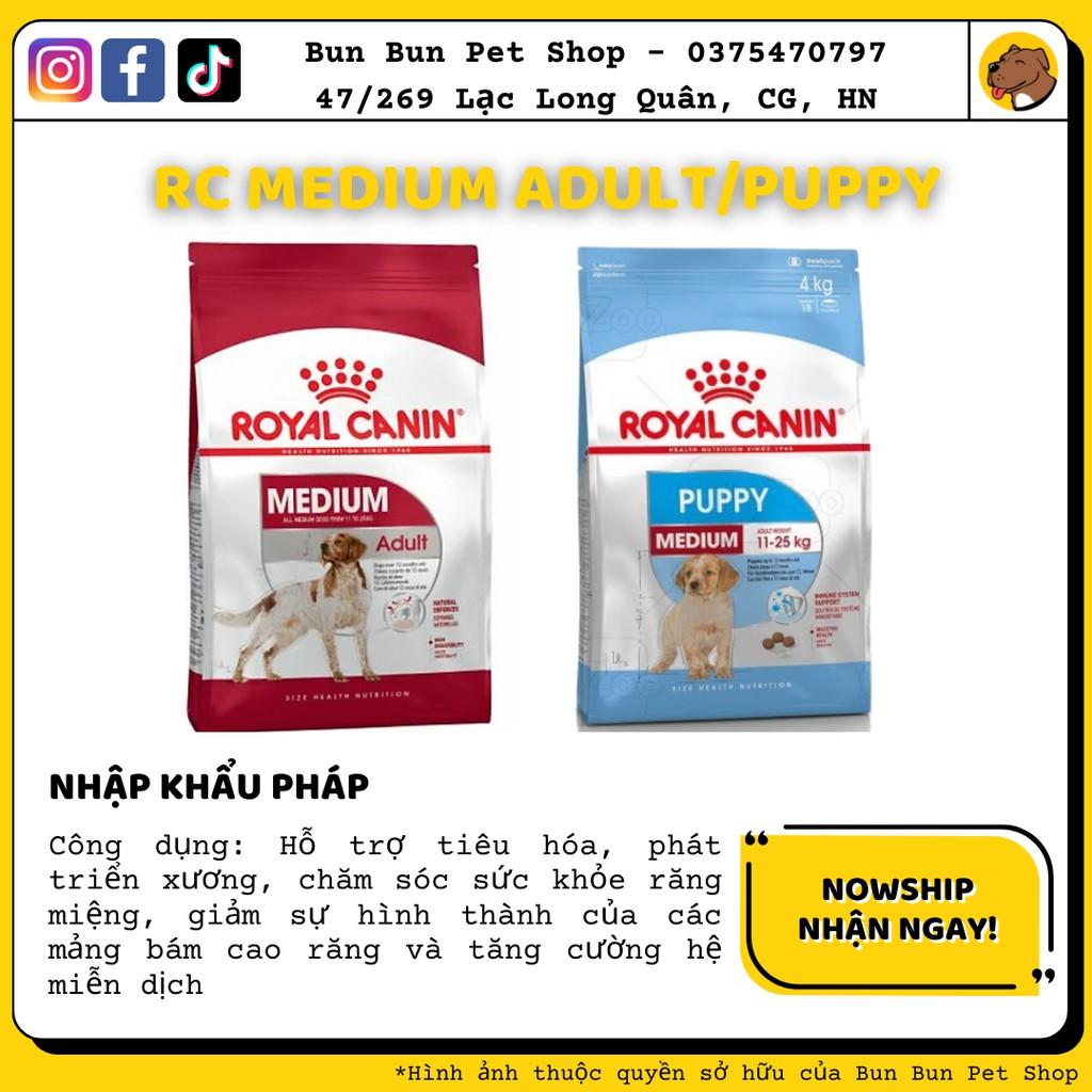 Hạt khô Royal Canin Medium Puppy/Adult 10kg