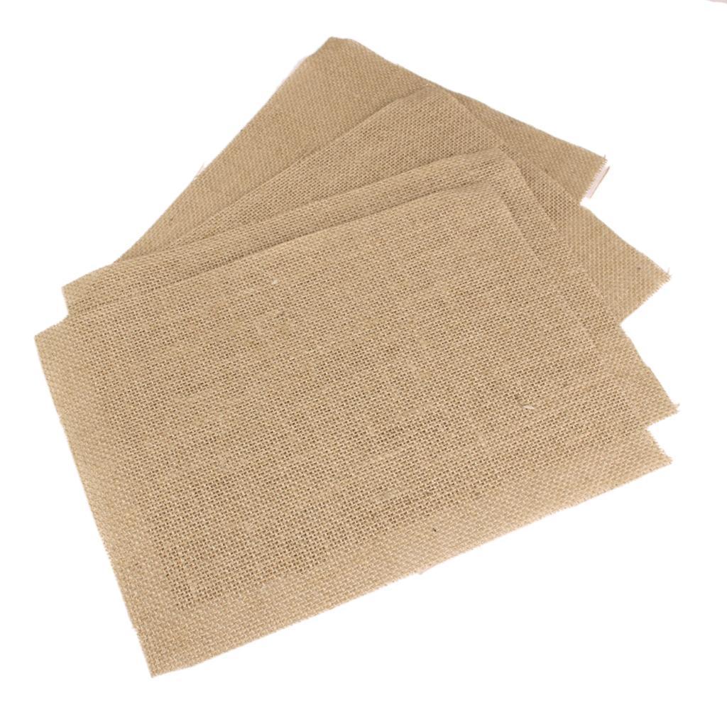 Hessian Burlap Place Mat Handmade Set Of 10 Table Mats Kitchen Dining Decor
