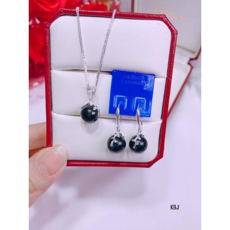 Bộ bạc gắn đá phong thủy