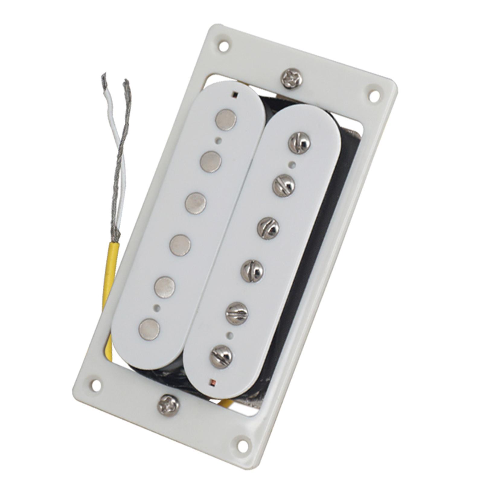 Tone Pickups Set, Humbucker Double Coil Neck Pickup and Bridge Pickup Replacement Parts for Standard Humbucker Electric Guitar