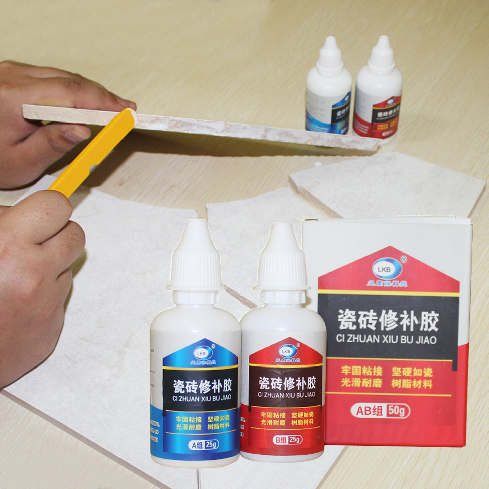 Bộ Đôi Keo Sửa Chữa Dán Gạch Men, Gốm Sứ Cao Cấp LKB - Hàng Nhập Khẩu