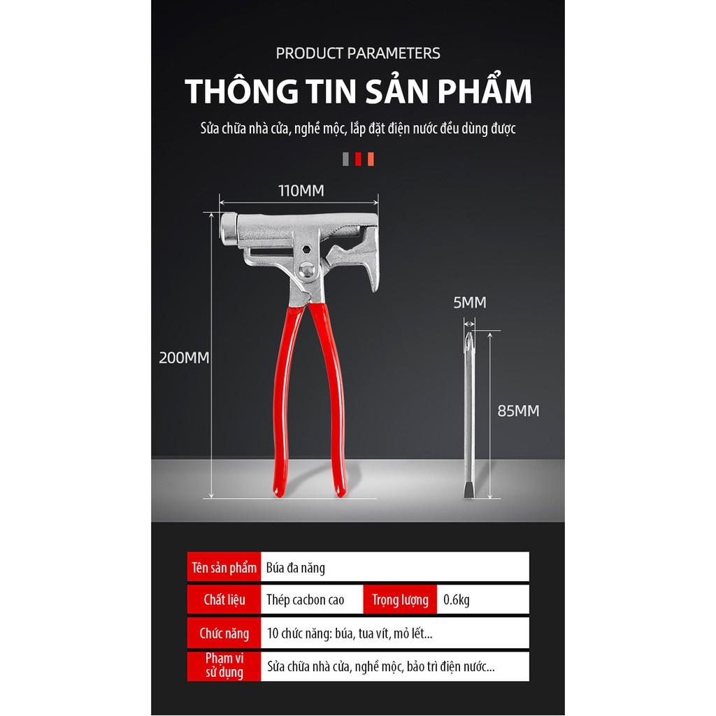 Búa trợ lực đóng đinh đa năng 10in1