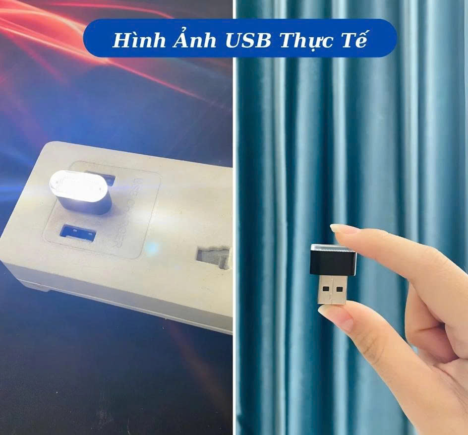 Đèn led usb led cắm vào xe oto Mini USB Xe Hơi MÀU TRẮNG PHỤ KIỆN NỘI THẤT KHÁC