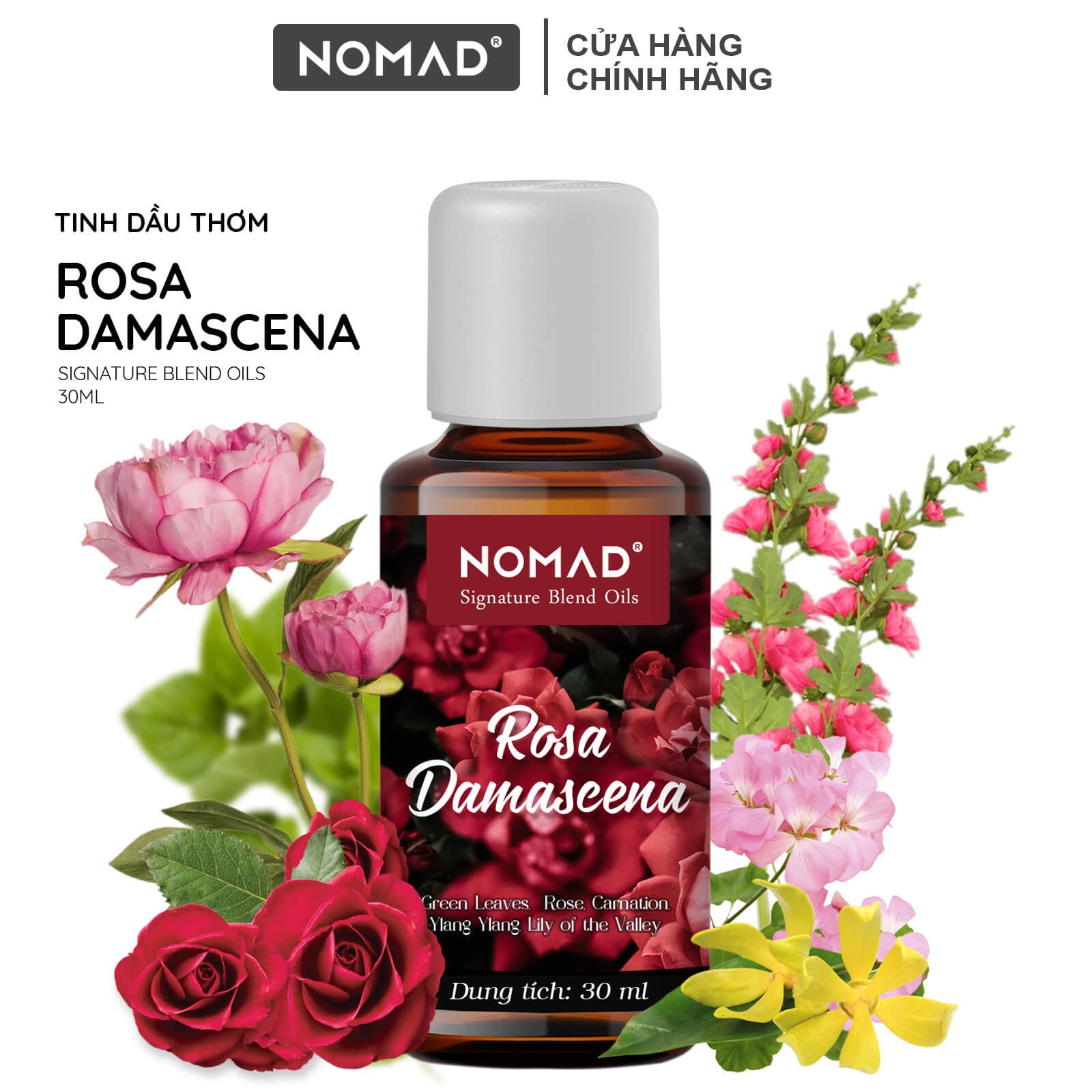 Tinh Dầu Thơm Cao Cấp Nomad Signature Blend Oils - Rosa Damascena