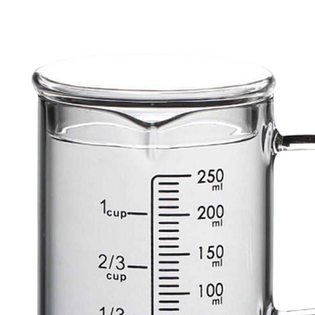 Glass Measuring Cup with Lid with Handle Multi-Function for Kitchen