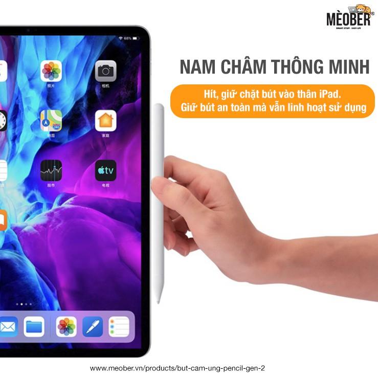 Bút cảm ứng Stylus Pencil Gen 2 - Chống chạm nhầm, vẽ nét thanh đậm, ghi chú dành cho iPad Pro 11, 12.9, Air3 4, Gen7 8