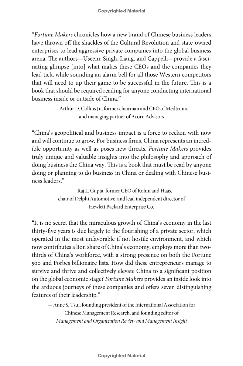 Fortune Makers: The Leaders Creating China's Great Global Companies