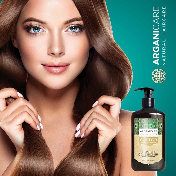 Kem Dưỡng Tạo Kiểu Tóc Xoăn ARGANICARE CASTOR LEAVE-IN CONDITIONER 400ml Israel