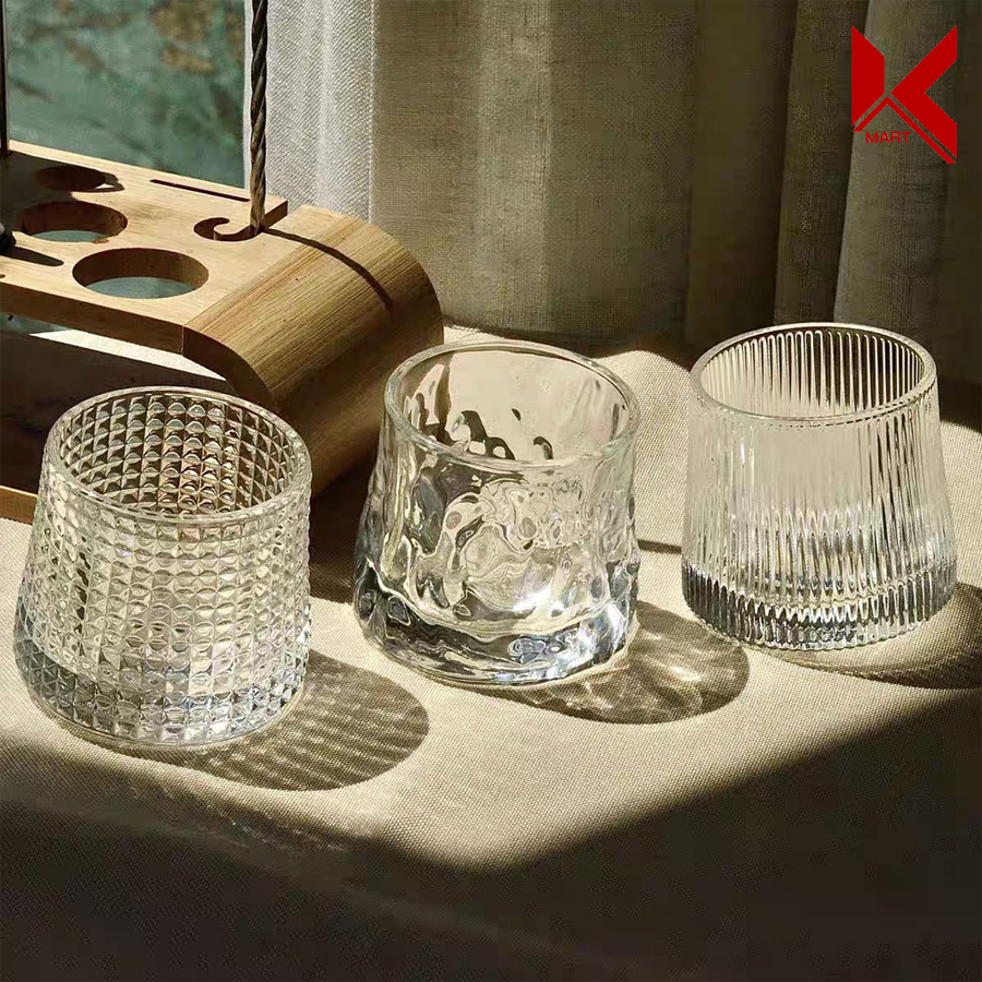 Bộ 6 ly thủy tinh, cốc thủy tinh họa tiết sang trọng - K-Mart