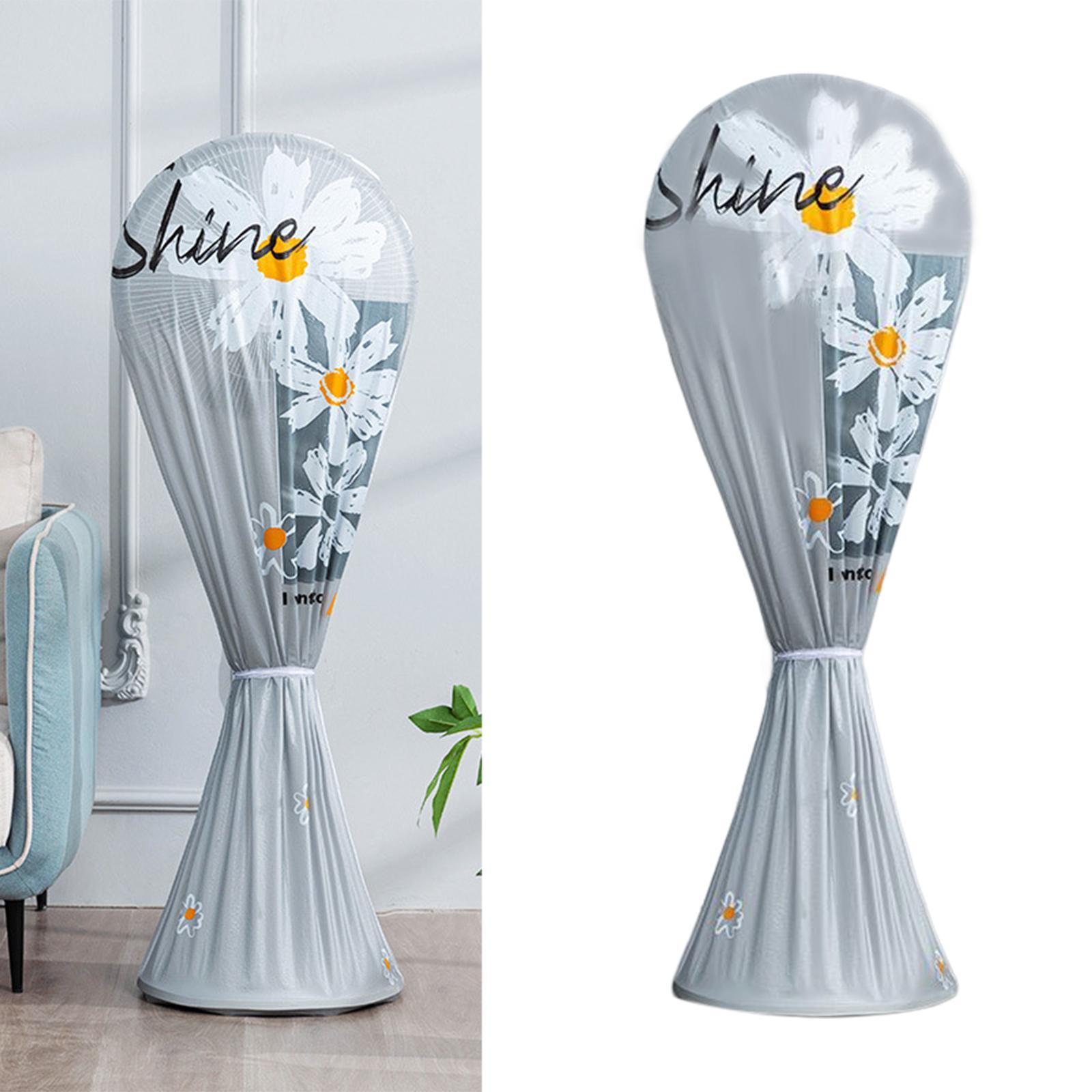 Floor Fan Waterproof Dustproof Cover Protective Gray Long