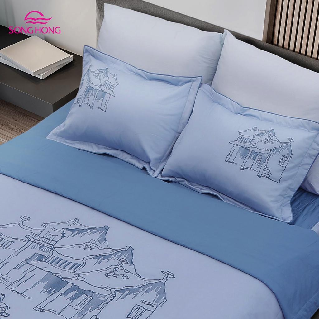 Bộ chăn ga gối sông hồng cao cấp urban UC21 011