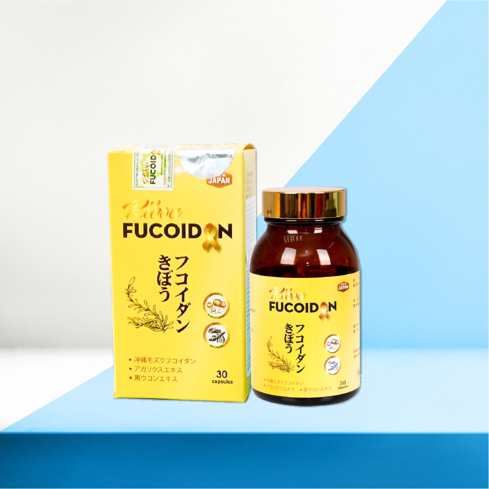 Viên uống Kibou Fucoidan hộp 30 viên - Tăng cường miễn dịch, hỗ trợ u bướu