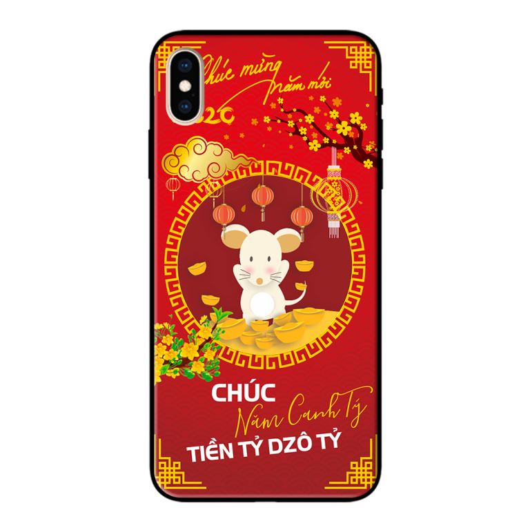 Ốp lưng in cho Iphone XS Mẫu Tết 2020 (47) - Hàng chính hãng