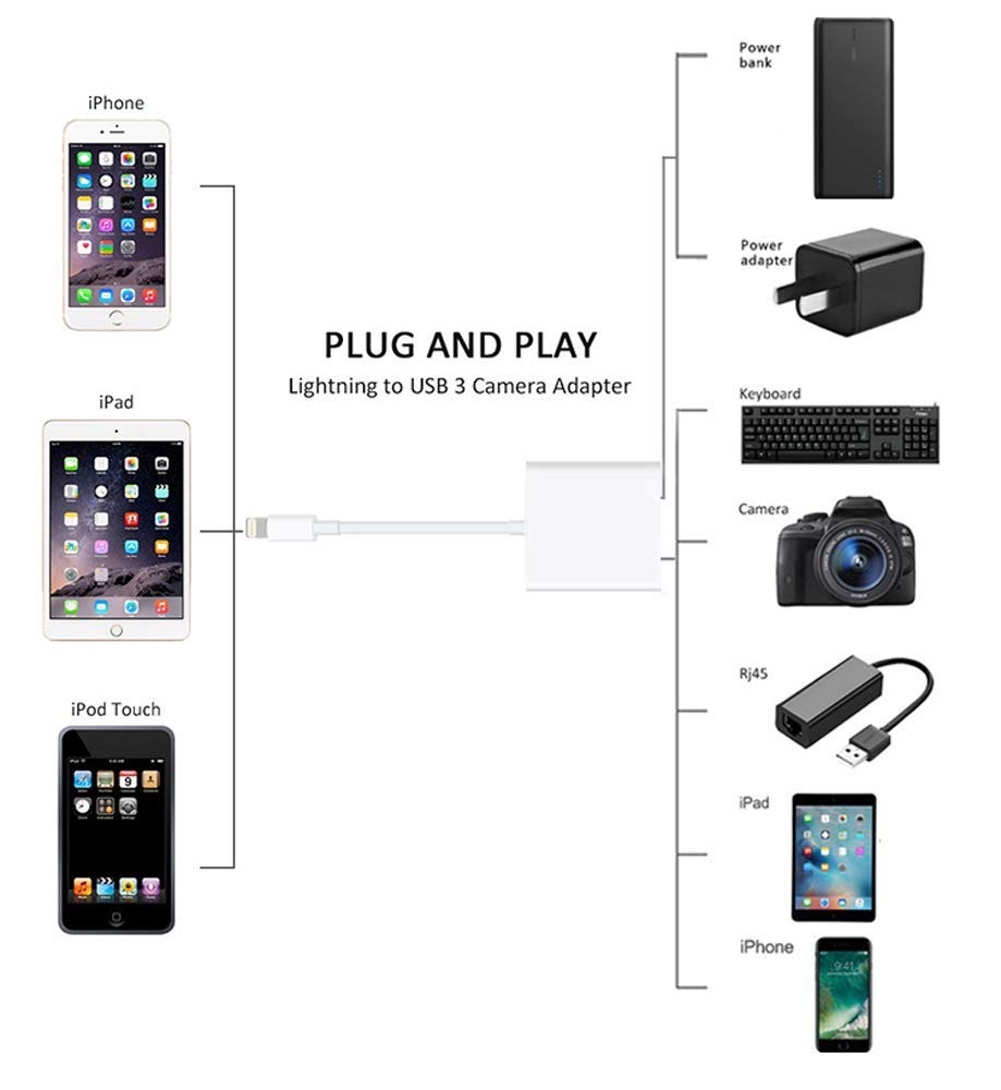 Cáp Chuyển Đổi Lightning to USB 3 Camera Reader AZONE