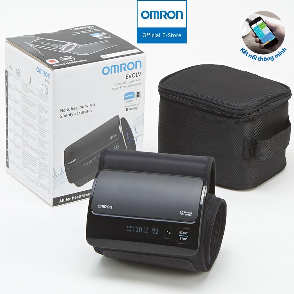 Máy Đo Huyết Áp Cao Cấp Omron HEM-7600T | Kết Nối Bluetooth, Công nghệ Intellisense , Vòng Bít Không Dây Xoay 360 Độ - Hàng chính hãng